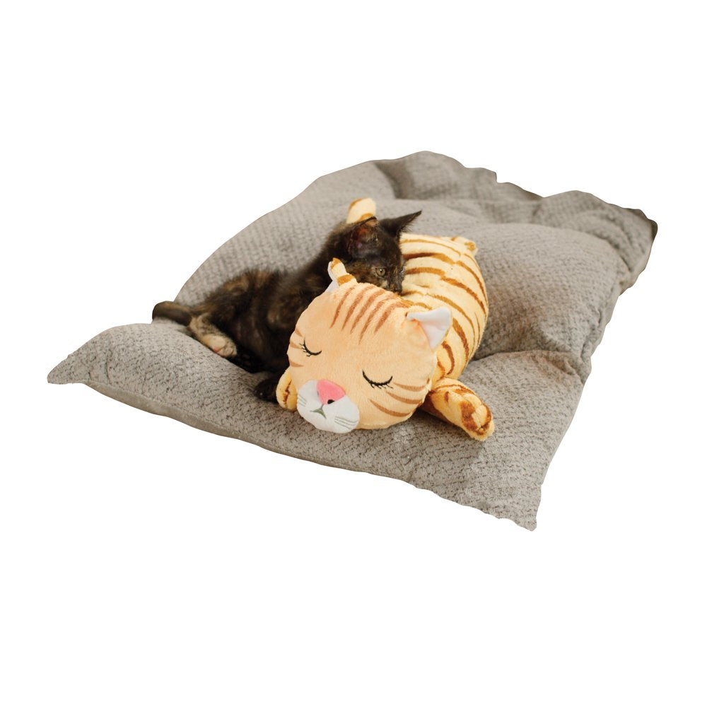 Pets Know Best Huggiekitty Cuddly Cat Toy, Soothing Sound & Warmth Help Relax & Comfort Your Pet- Purr & Heartbeat, Heating Pack, Orange Animals & Pet Supplies > Pet Supplies > Cat Supplies > Cat Toys Pets Know Best   