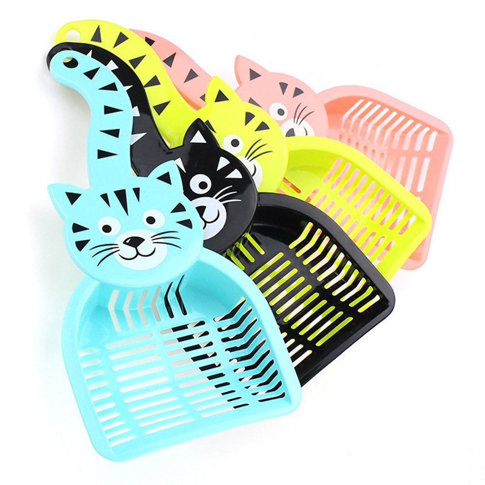 Pet Enjoy Cartoon Cat Litter Scoop,Cute Cat Face Cat Tail Handle Scooper,Creative Durable Hollow Kitty Cat Litter Shovel for Litter Box Animals & Pet Supplies > Pet Supplies > Cat Supplies > Cat Litter Pet Enjoy   