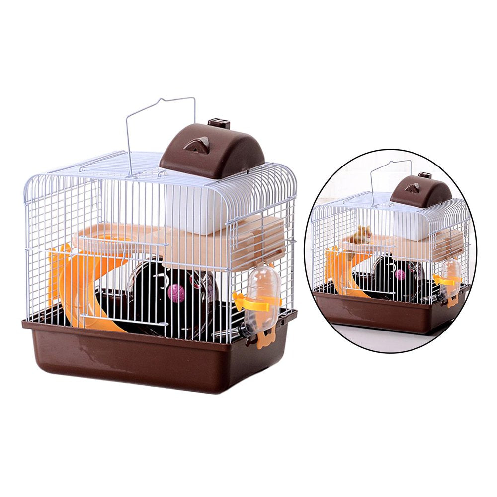 Large Hamster Cage Gerbil Haven Habitat Small Animal Mice Rats Rodent Gerbil Cage - Brown Animals & Pet Supplies > Pet Supplies > Small Animal Supplies > Small Animal Habitats & Cages perfk   