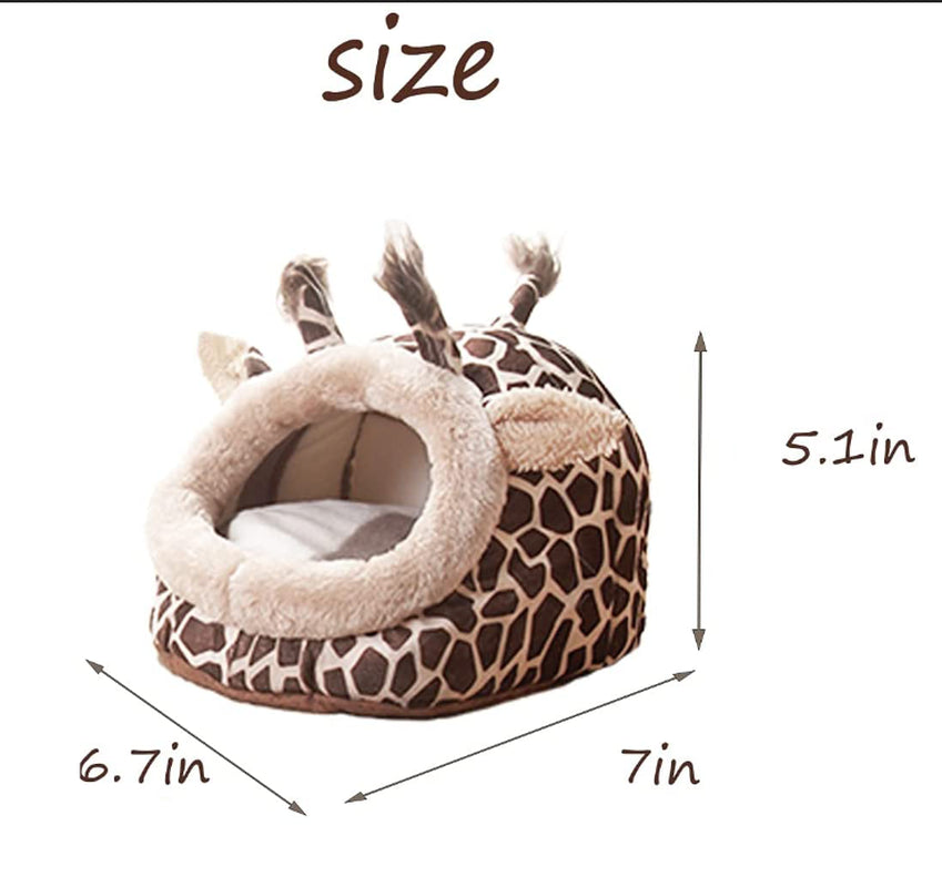 Guinea Pig Bed Cuddle Cave Warm Fleece Cozy House Bedding Sleeping Cushion Cage Nest for Small Animal Squirrel Chinchilla Rabbit Hedgehog Cage Accessories Animals & Pet Supplies > Pet Supplies > Small Animal Supplies > Small Animal Bedding Gisneze   