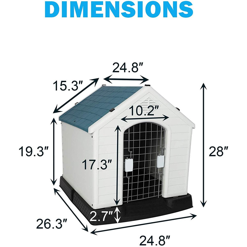 Karmas Product Dog House, Plastic, Waterproof, 28" H/32 H/39 H Animals & Pet Supplies > Pet Supplies > Dog Supplies > Dog Houses KARMAS PRODUCT   