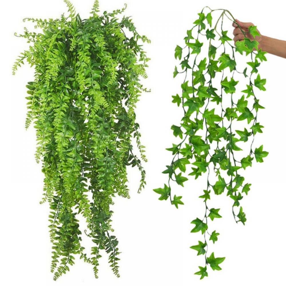 Reptile Plants Amphibian Hanging Plants for Lizards Geckos Bearded Dragons Snake Hermit Crab Tank Pets Habitat Decorations Animals & Pet Supplies > Pet Supplies > Small Animal Supplies > Small Animal Habitat Accessories Xinhuaya   