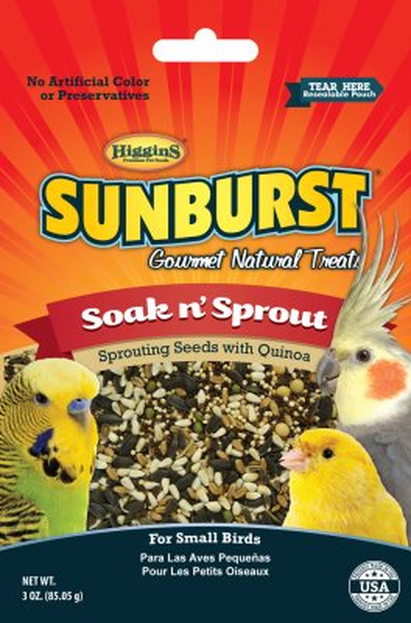 Higgins Sunburst Soak N' Sprout Small Bird Treat, 1 Oz Animals & Pet Supplies > Pet Supplies > Bird Supplies > Bird Treats HIGGINS GROUP   