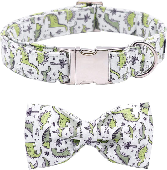 ARING PET Bowtie Dog Collar, Dog Collar with Bow, Adjustable Dog Collars for Small Medium Large Dogs. Animals & Pet Supplies > Pet Supplies > Dog Supplies > Dog Apparel ARING PET Dinosaur X-Large (Pack of 1) 