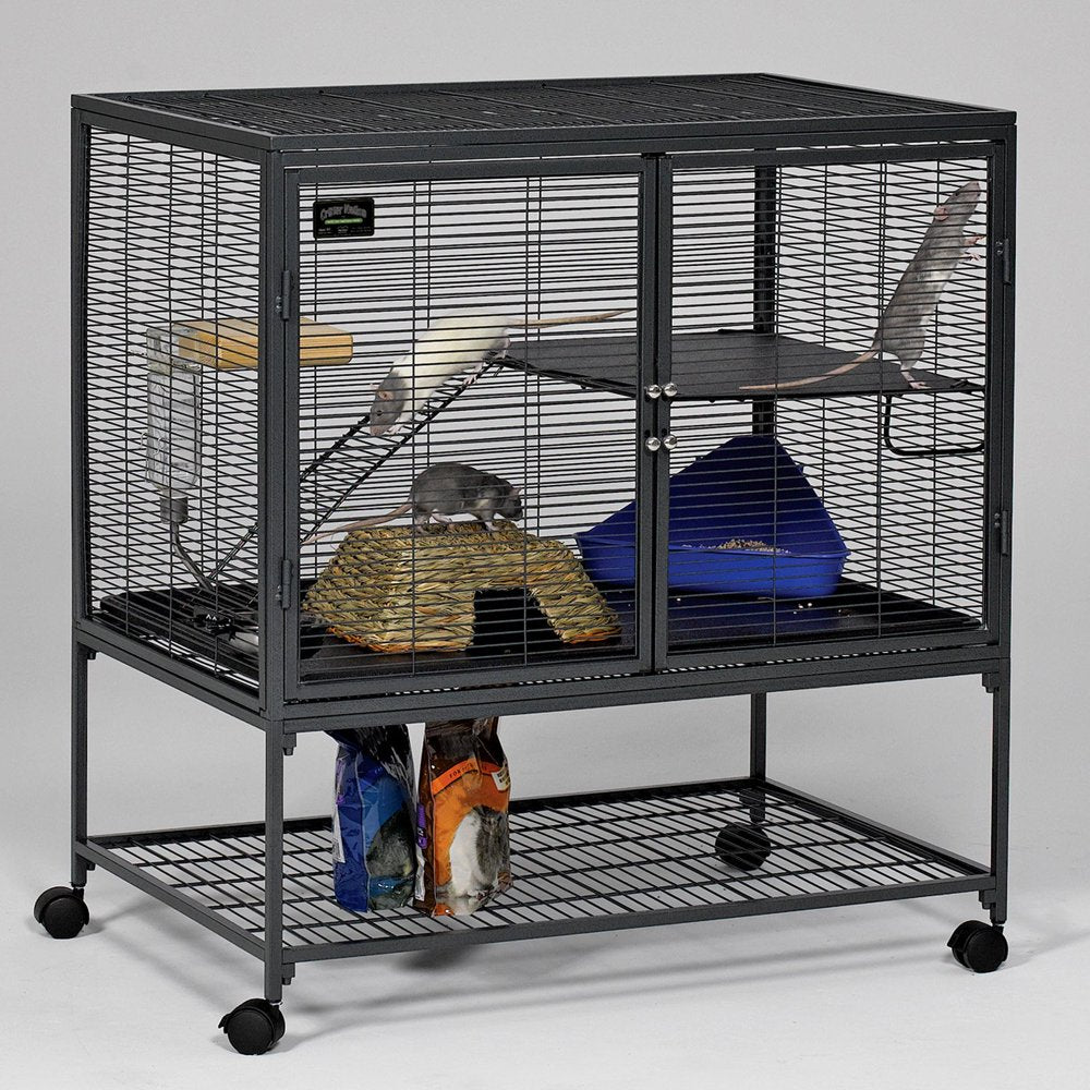 Midwest Homes for Pets Deluxe Critter Nation Single Unit Small Animal Cage Animals & Pet Supplies > Pet Supplies > Small Animal Supplies > Small Animal Habitats & Cages Mid-West Metal Products   