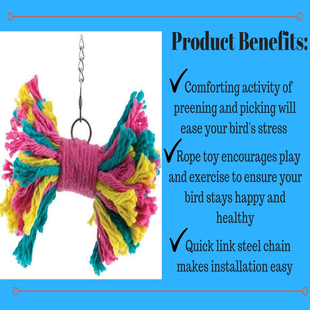 Bonka Bird Toys 50068 Small Birdie Bow Tie Bird Toy. Animals & Pet Supplies > Pet Supplies > Bird Supplies > Bird Toys Just Selling Inc   