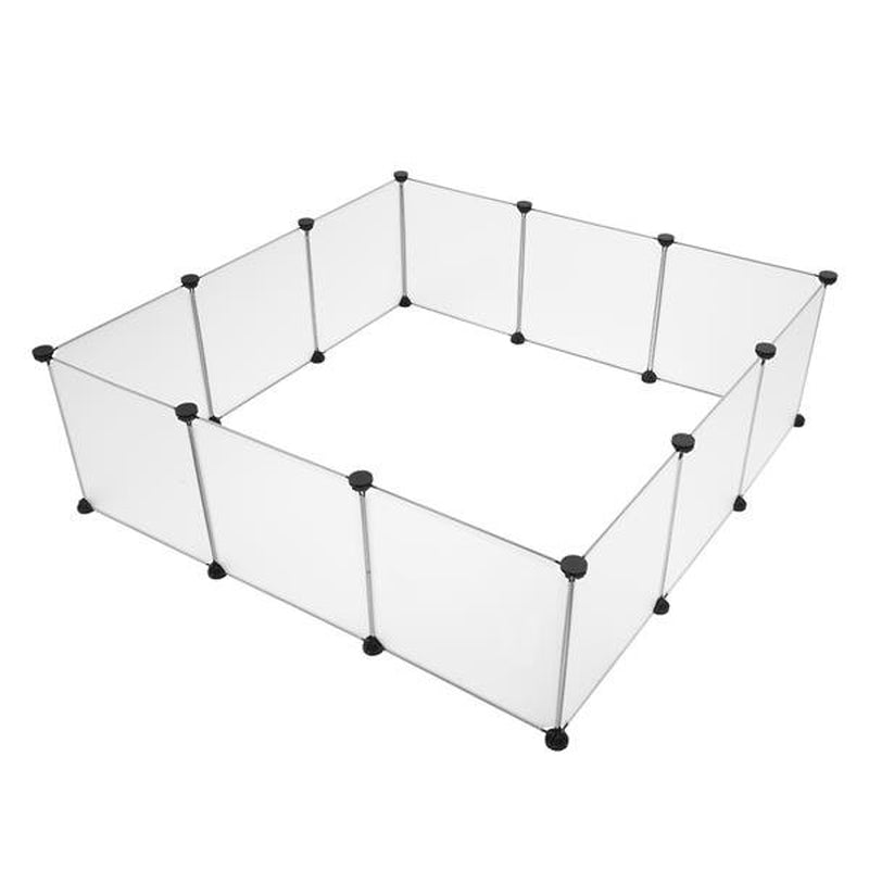 Pet Playpen, Indoor Rabbit Run Hutch Cage, Large Exercise Enclosure , DIY Plastic Modular Fence for Hamster, Pet, Small Animals, White Animals & Pet Supplies > Pet Supplies > Dog Supplies > Dog Kennels & Runs Goorabbit   