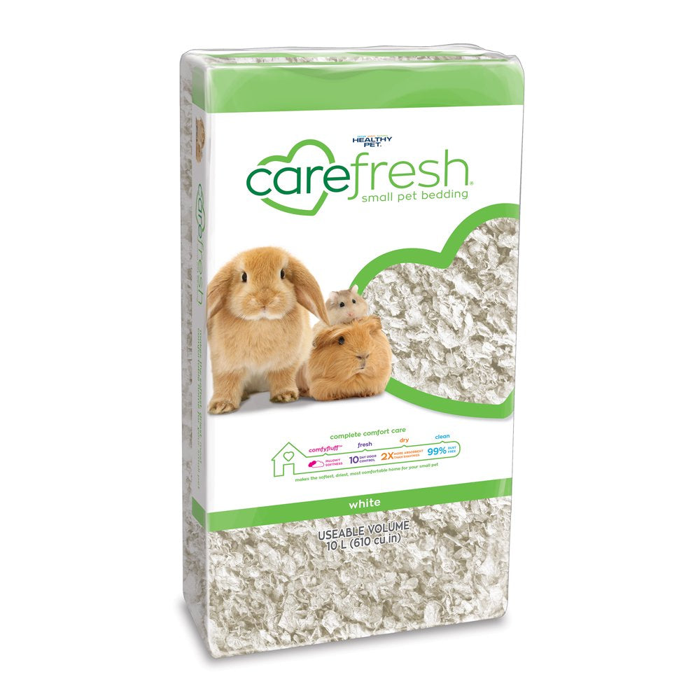 Carefresh Natural Soft Paper Fiber, Small Pet Bedding, White, 10L Animals & Pet Supplies > Pet Supplies > Small Animal Supplies > Small Animal Bedding Healthy Pet   