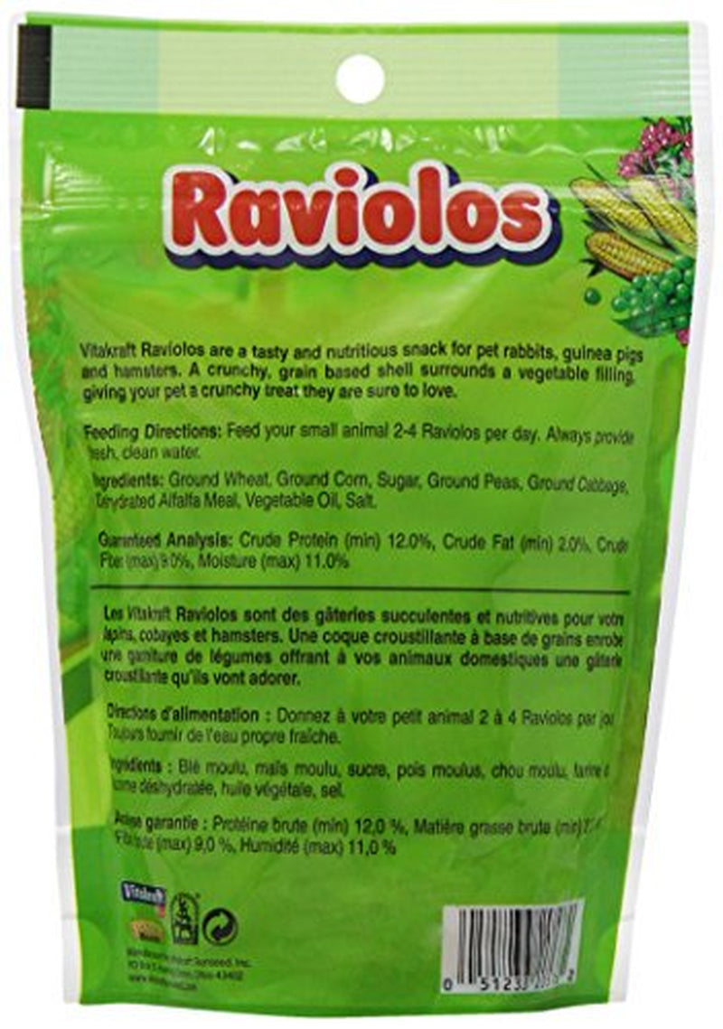 Vitakraft Raviolos Crunchy Treat for Pet Rabbits, Guinea Pigs & Hamsters, 5 Ounce Pouch Animals & Pet Supplies > Pet Supplies > Small Animal Supplies > Small Animal Treats Vitakraft   