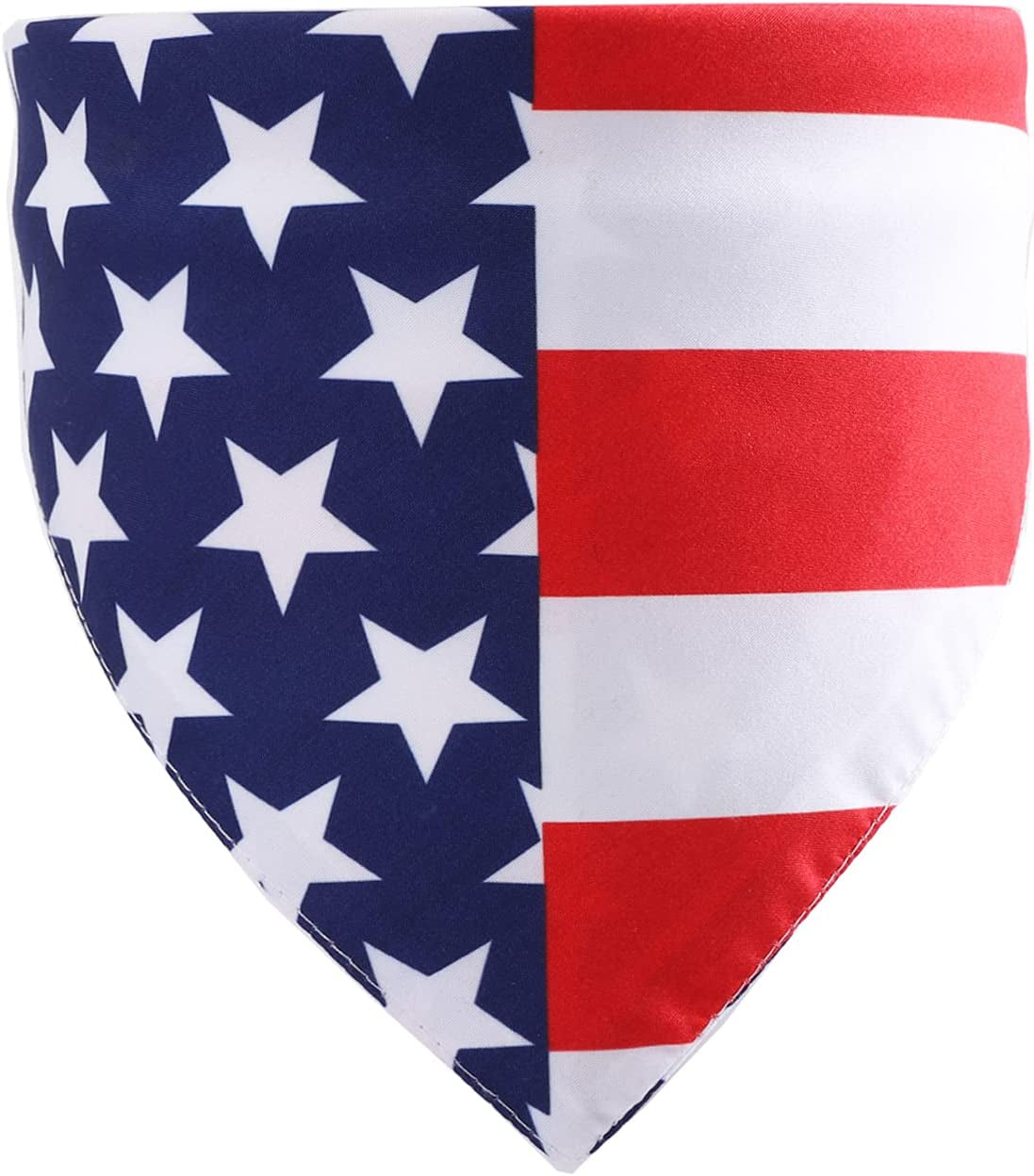 4Th of July Dog Bandana Independence Day Festival Patriotic Dog Bandana Adjustable Soft Pet Triangle Scarf with Painting US Flag Elements Patterns for Small Medium-Large Dogs Cats Animals & Pet Supplies > Pet Supplies > Dog Supplies > Dog Apparel INCHIO 4th of July A  