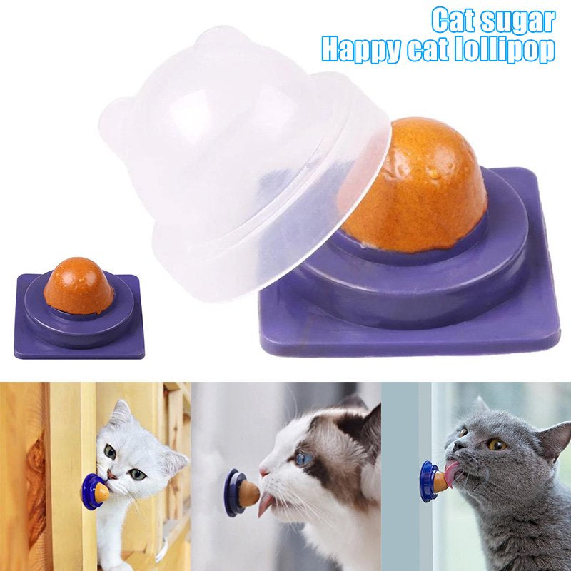 Cats Treats Lollipop Pet Cats Snack Nutrition Cream Mint Ball Candy Pet Toys
