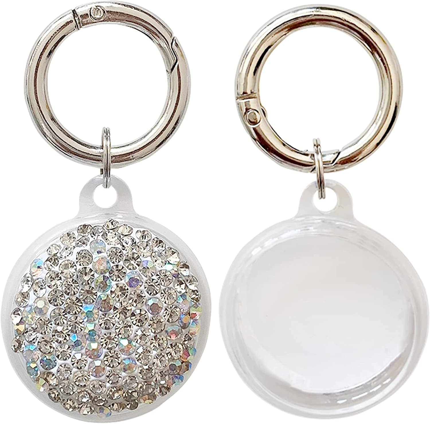 Bling Diamond Airtag Case Keychain, Crystal Airtag Holder for Luggage Dog Cat Pet Collar Electronics > GPS Accessories > GPS Cases RANXIZY   