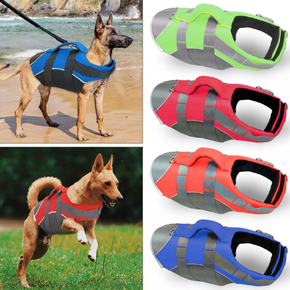 Dog Life Jacket Adjustable Dog Lifevest Swimsuit Safety Vest Apparel Lifesaver Coat S Animals & Pet Supplies > Pet Supplies > Dog Supplies > Dog Apparel Sunmark   