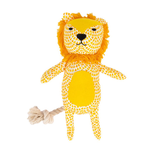 Vibrant Life Yellow Lion Plush Dog Toy