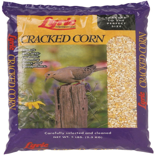 Lyric 2647272 Cracked Corn Bird Food, 5 Lb Bag Animals & Pet Supplies > Pet Supplies > Bird Supplies > Bird Food Lebanon Seaboard Seed Corp   