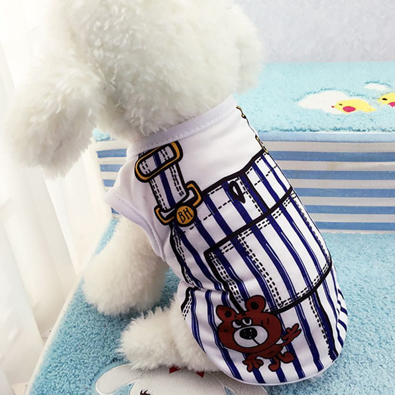 Pet Dog Cat Soft Cotton T-Shirt Puppy Summer Clothes Animals & Pet Supplies > Pet Supplies > Dog Supplies > Dog Apparel DAILY   