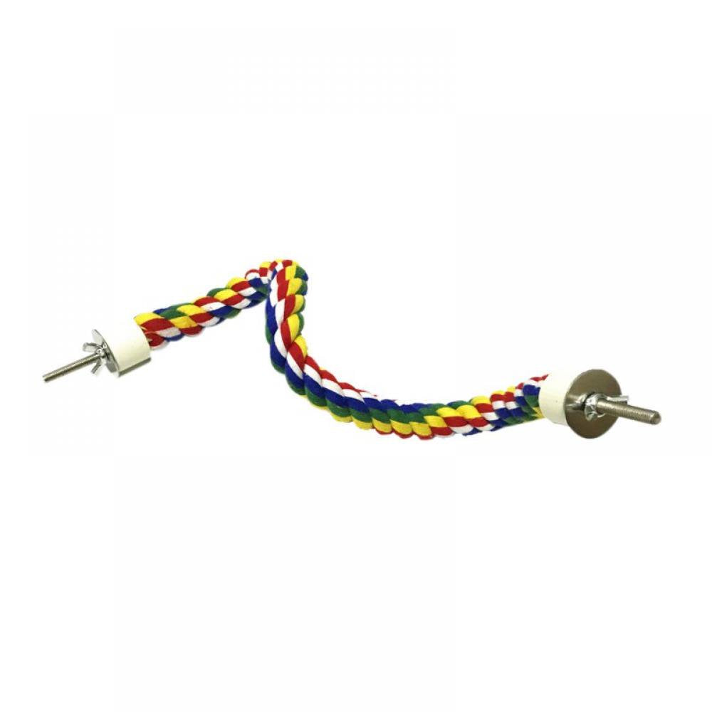 Bird Spiral Rope Perch, Cotton Parrot Swing Climbing Standing Toys for Macaws Cokatoos,African Grey and a Variety of Parrots Animals & Pet Supplies > Pet Supplies > Bird Supplies > Bird Toys Sunmark   