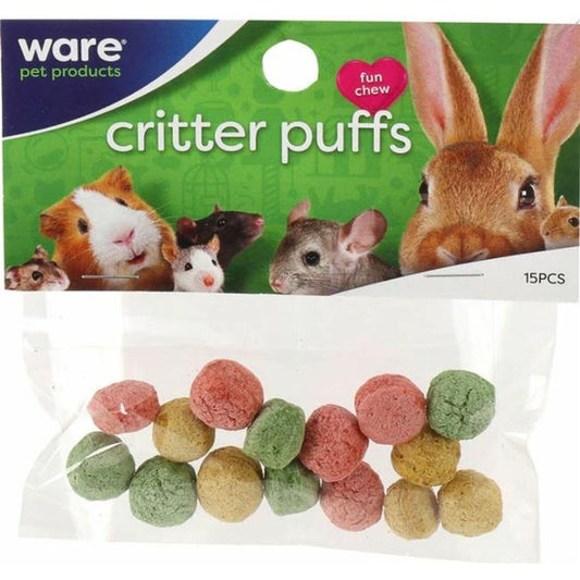 Ware Pet Product 911485 Small Animal Multi-Color Critter Puffs - Pack of 15 Animals & Pet Supplies > Pet Supplies > Small Animal Supplies > Small Animal Treats Ware Pet Product   