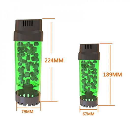 Clearance Sale Aquarium Fish Tank Fluidized Moving Bed Filter Bubble Bio Media Filter with Air Stone and Sponge Filter Animals & Pet Supplies > Pet Supplies > Fish Supplies > Aquarium Filters BBHRT908 S Green 