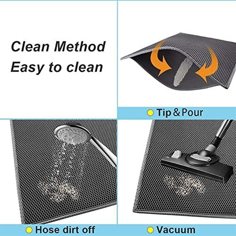 Cat Litter Mat, Cat Litter Double Layer Cat Litter Trapping Pet Litter Box Mat Clean Pad Products for Pet Cats Accessories Cat Pad(45*60Cm) Sale 7955 Animals & Pet Supplies > Pet Supplies > Cat Supplies > Cat Litter Box Mats Dunmore   