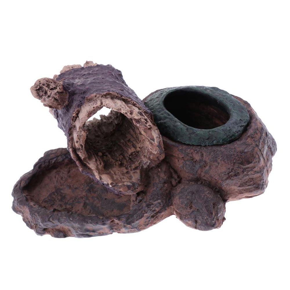 Resin Tortoise Dish Reptile Amphibians Food Feeding Bowl Aquarium Ornament Animals & Pet Supplies > Pet Supplies > Reptile & Amphibian Supplies > Reptile & Amphibian Food Menolana   