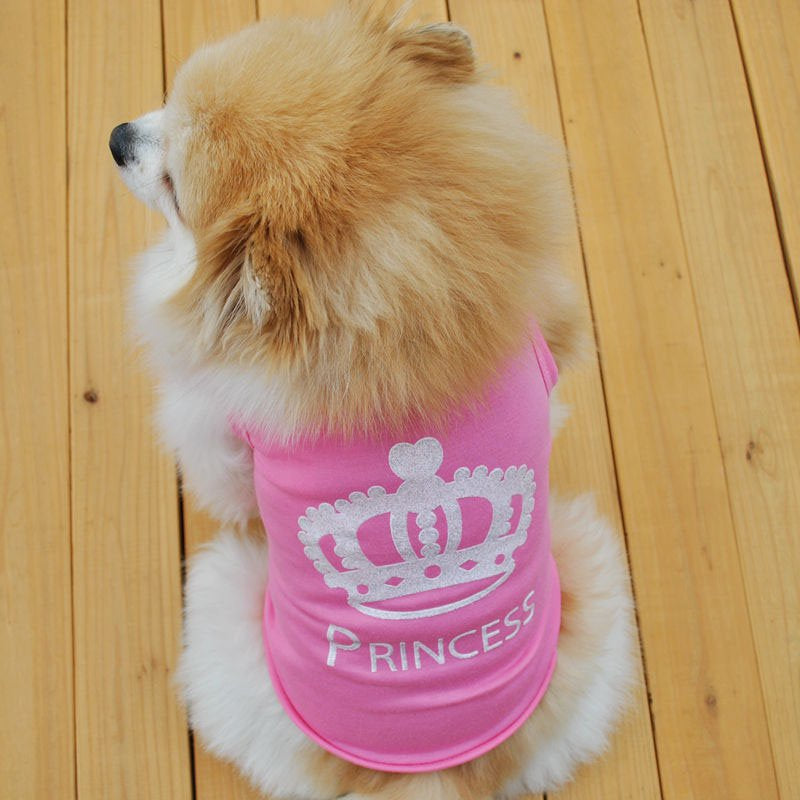 Pet Shirts Dog Printed Cool Summer Custom Vest Cute Puppy Apparels Clothes Animals & Pet Supplies > Pet Supplies > Dog Supplies > Dog Apparel BAGGUCOR XS Pink 