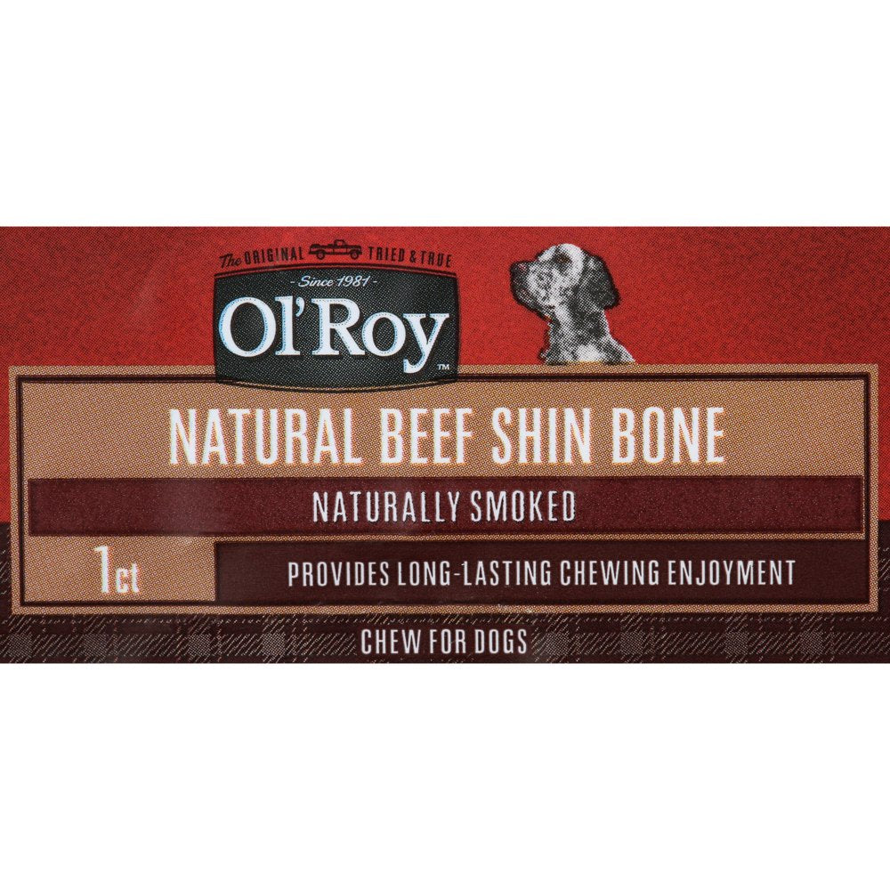 Ol' Roy Natural Beef Shin Bone, Naturally Smoked, 1 Pack Animals & Pet Supplies > Pet Supplies > Dog Supplies > Dog Treats Wal-Mart Stores, Inc.   