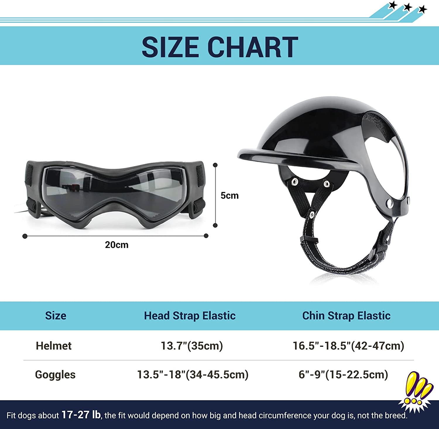 NAMSAN Dog Helmet with Ear Hole and Small Dog Goggles Bundle Sport Dog Hard Helmet and UV Doggy Sunglasses Animals & Pet Supplies > Pet Supplies > Dog Supplies > Dog Apparel NAMSAN   