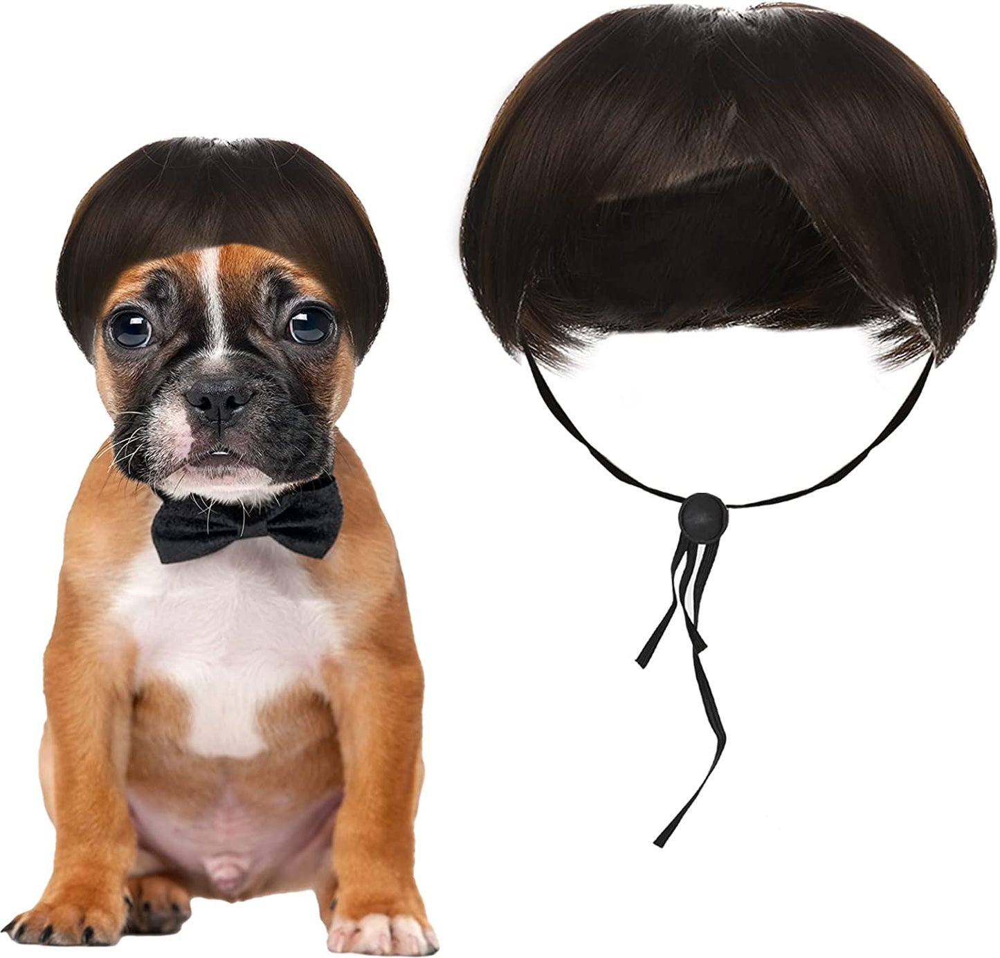 Dog Wig Dog Costume, Funny Dog Cat Cosplay Wig, Dog Costumes Wig for Small Medium and Large Dogs, Hair Wig Dog Dress Up, Dogs Pet Decorations Animals & Pet Supplies > Pet Supplies > Dog Supplies > Dog Apparel Vin Beauty   