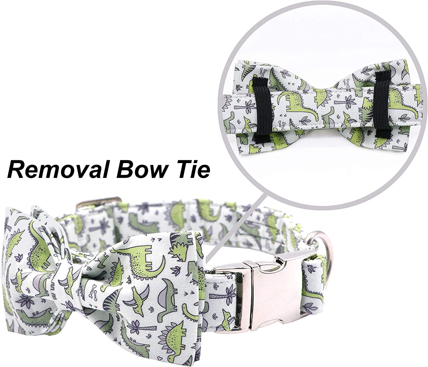 ARING PET Bowtie Dog Collar, Dog Collar with Bow, Adjustable Dog Collars for Small Medium Large Dogs. Animals & Pet Supplies > Pet Supplies > Dog Supplies > Dog Apparel ARING PET   