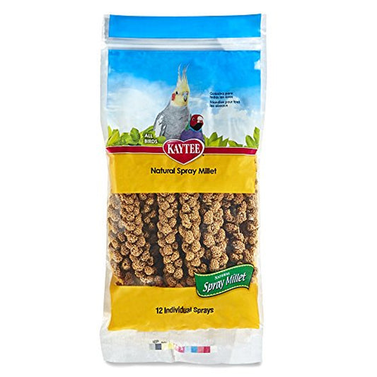 Kaytee Spray Millet for Birds, 12 Count (Pack of 1) Animals & Pet Supplies > Pet Supplies > Bird Supplies > Bird Treats Kaytee   