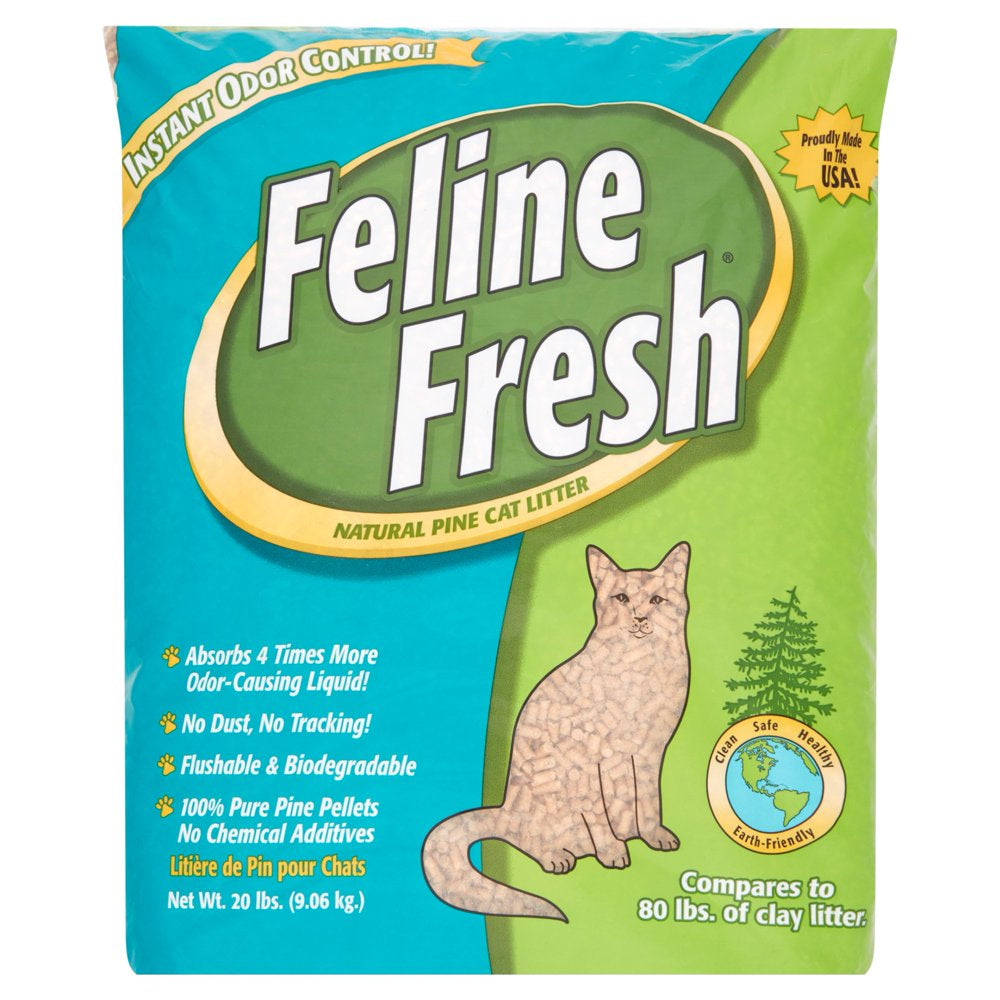 Feline Fresh Natural Pine Cat Litter, 20 Lb. Animals & Pet Supplies > Pet Supplies > Cat Supplies > Cat Litter PlanetWise Products, Inc.   