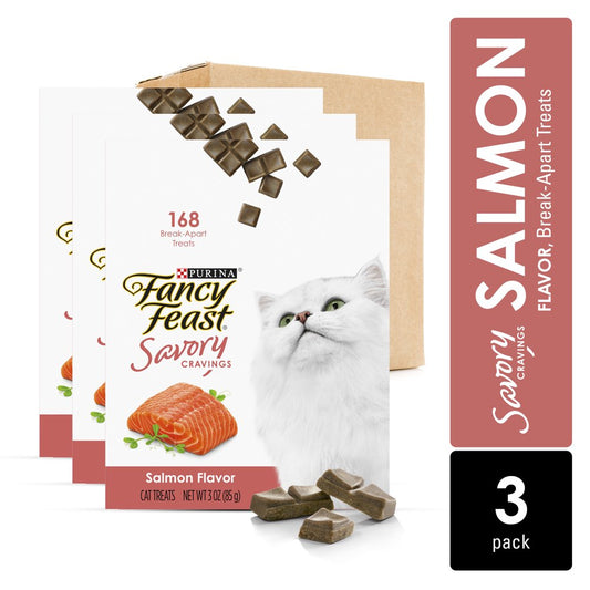 Fancy Feast Limited Ingredient Cat Treats, Savory Cravings Salmon Flavor, 9 Oz. Box Animals & Pet Supplies > Pet Supplies > Cat Supplies > Cat Treats Nestlé Purina PetCare Company   