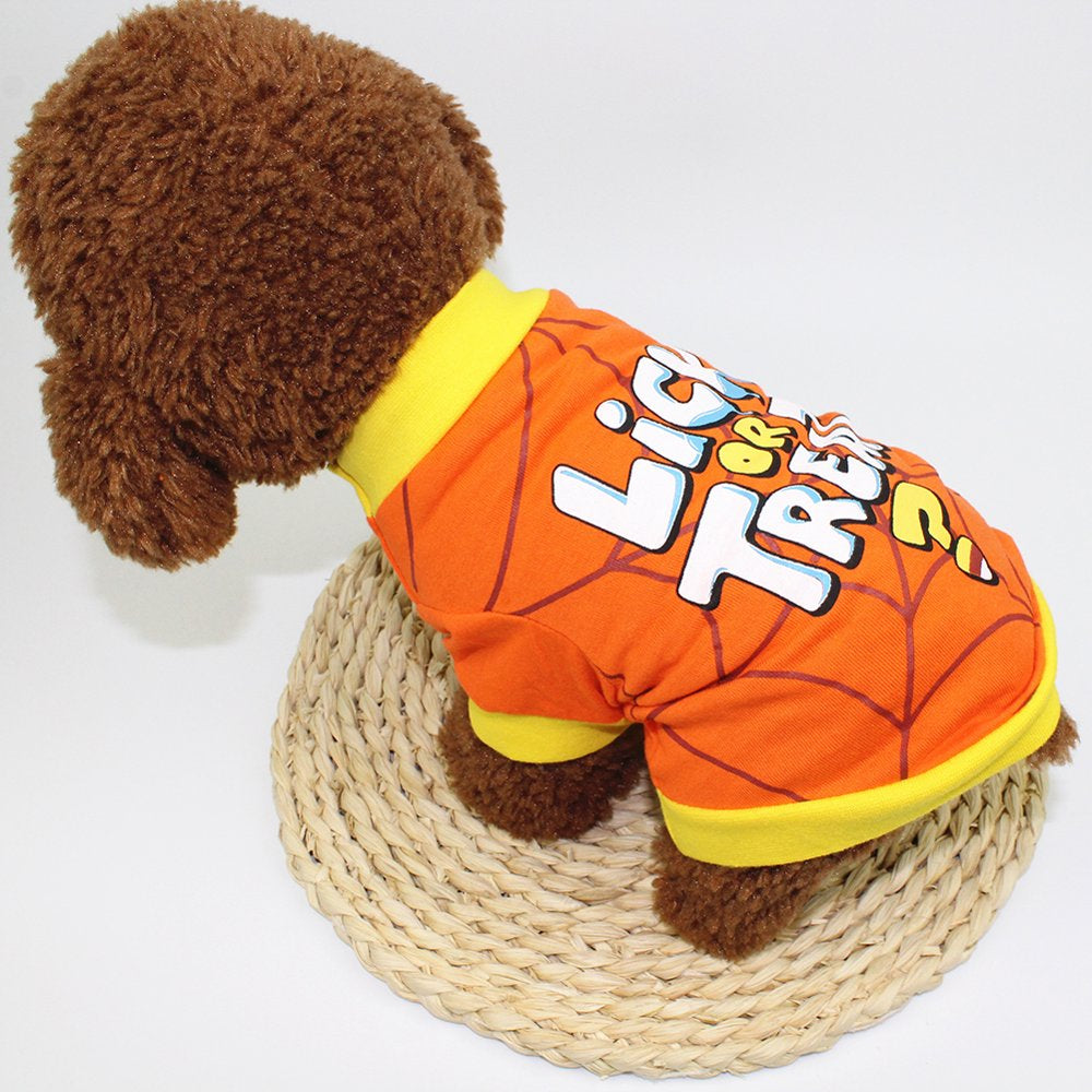 Opolski Summer Pets Cat Dog Halloween Spider Wet Shirt Clothes Cute Costume Apparel Animals & Pet Supplies > Pet Supplies > Cat Supplies > Cat Apparel CDAR   