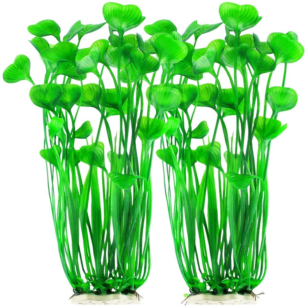 Plastic Fish Tank Plants, Artificial Tall Aquarium Plants for Fish Tank Decor, 15.75 Inches (Pack of 2) Animals & Pet Supplies > Pet Supplies > Fish Supplies > Aquarium Decor UISHUSO   