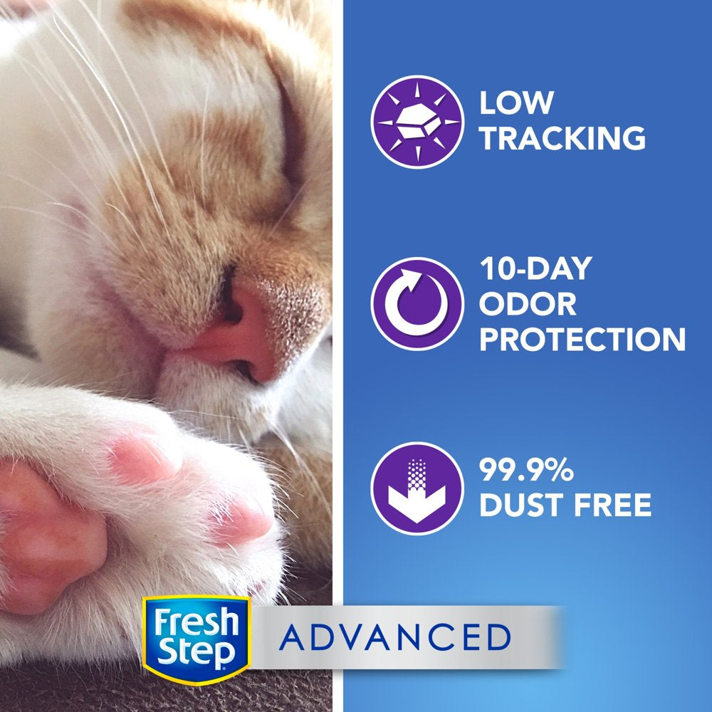 Fresh Step Advanced Clean Paws Clumping Cat Litter, Low Tracking, Odor Control, 18.5 Lb Animals & Pet Supplies > Pet Supplies > Cat Supplies > Cat Litter The Clorox Company   