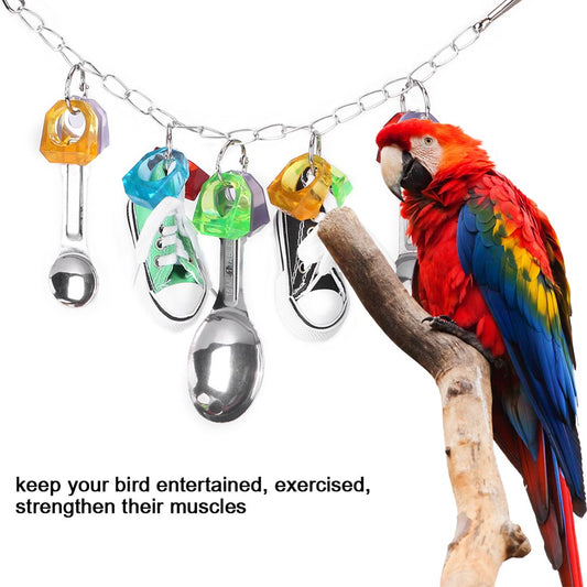 Dilwe Colorful Plastic Parrot Bird Chewing Playing Toys Cage Hanging Decoration, Parrot Chewing Toy, Bird Toy Animals & Pet Supplies > Pet Supplies > Bird Supplies > Bird Toys WALFRONT   