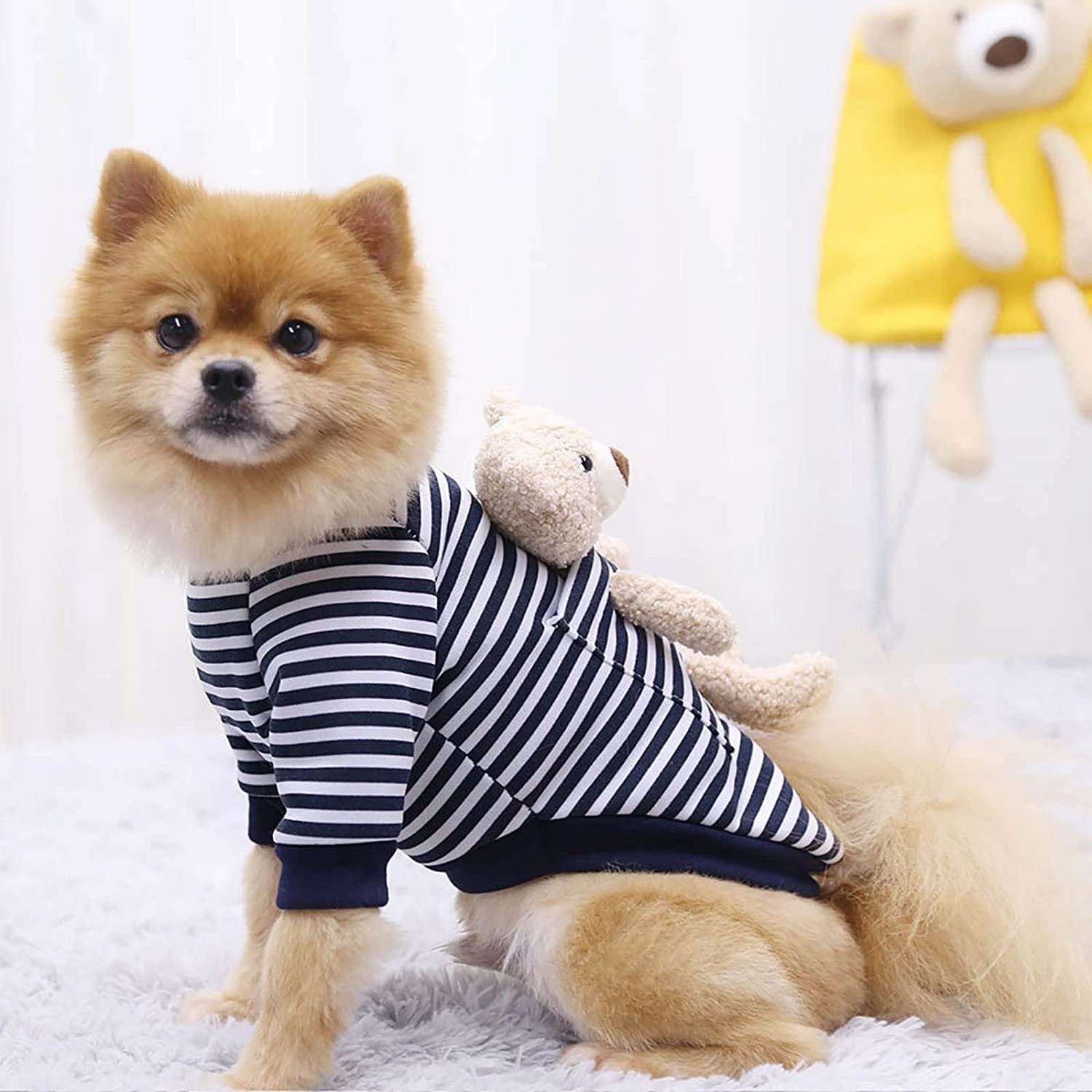 Female Dog Clothes Bulk Pocket Print Vest Soft Light-Weight T Shirts Gift for Puppy Bear Dogs and Cats plus Small Dogs Pet Clothes Animals & Pet Supplies > Pet Supplies > Dog Supplies > Dog Apparel HonpraD   