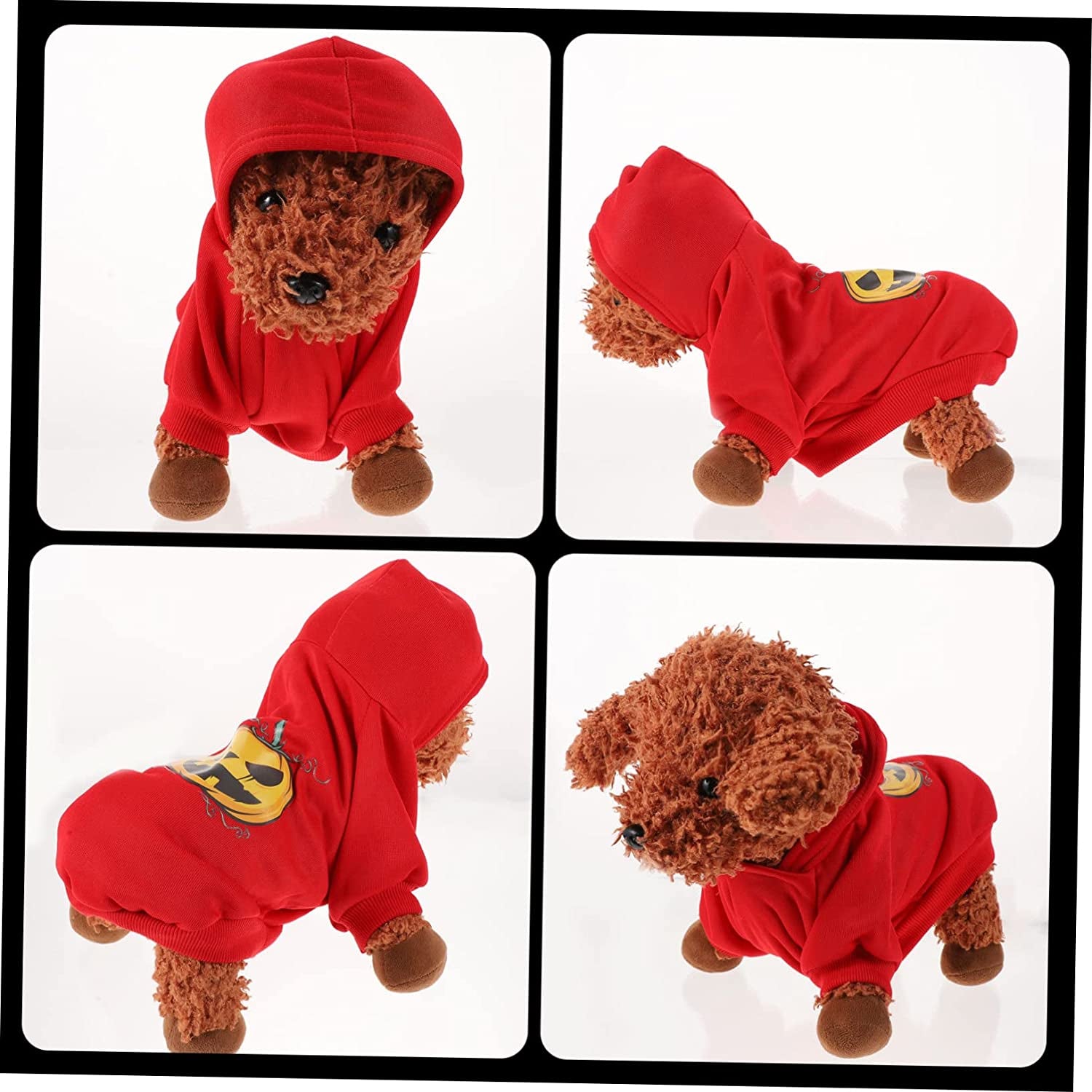 BCOATH 1Pc Pet Sweater Puppy Outfits Warm Coats for Women Winter Winter Wear Winter Doggie Coat Halloween Dog Cat Cloak Hat Pet Winter Jacket Pet Coat Pet Garment Interesting Dog Clothes Animals & Pet Supplies > Pet Supplies > Dog Supplies > Dog Apparel BCOATH   