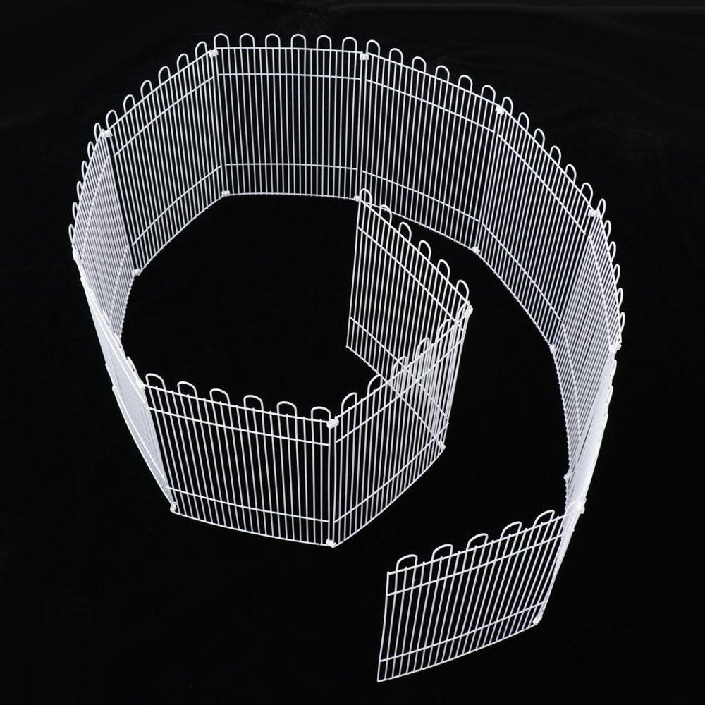 Hamster Small Animal Play Pen,, 8 -Panels Outdoor Run Cage - White, 12 Panels Size L Animals & Pet Supplies > Pet Supplies > Dog Supplies > Dog Kennels & Runs perfeclan   