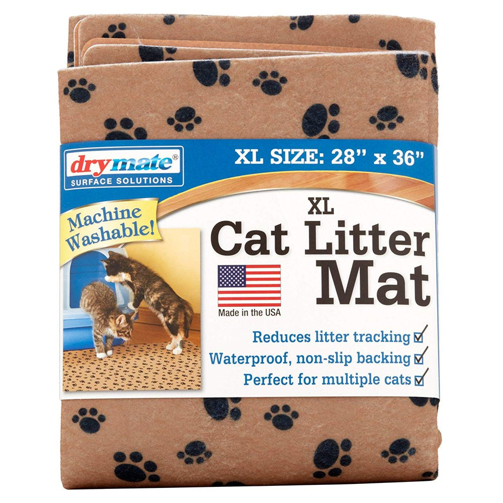 Drymate, Cat Litter Mat, Extra Large, Tan Paw