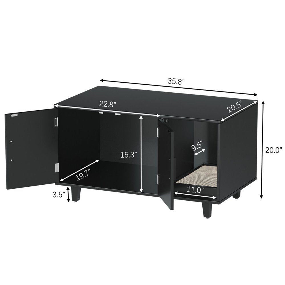 Good Life Apparel Modern Pet Crate Litter Box Enclosure House Table Animals & Pet Supplies > Pet Supplies > Cat Supplies > Cat Apparel Good Life Apparel   