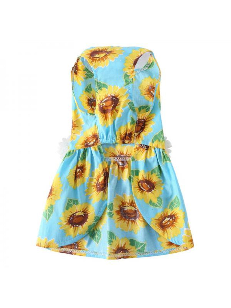 Flower Dog Dress for Pet Clothes Birthday Party Doggie Sundress Puppy Lace Clothes Animals & Pet Supplies > Pet Supplies > Dog Supplies > Dog Apparel Naturalour   