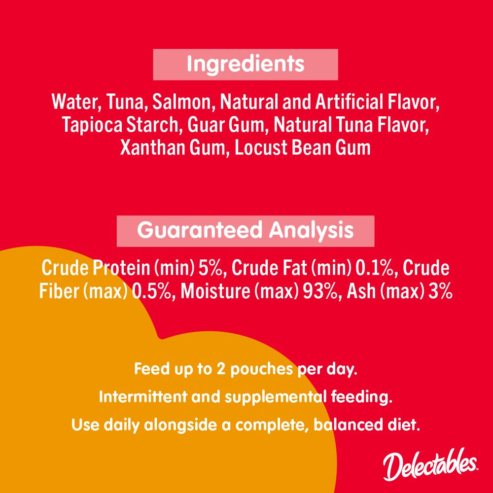Hartz Delectables Stew Lickable Wet Cat Treat - Tuna & Salmon, 1.4Oz (12 Pack)