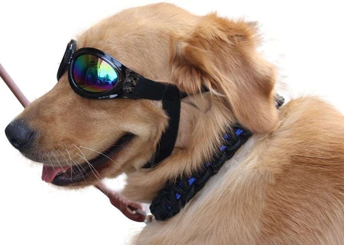 Pet Glasses Dog Sunglasses Dog Glasses Golden Retriever Samoyed Sunglasses Goggles Big Dog Sunglasses (Black) Animals & Pet Supplies > Pet Supplies > Dog Supplies > Dog Apparel NACOCO   