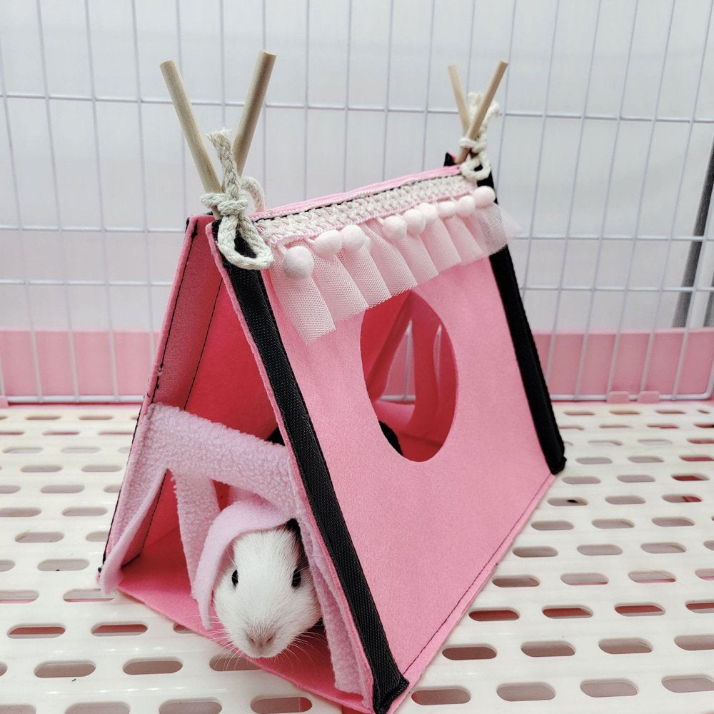 Small Animal Hideout Tent Cage House for Hamster Rat Mice Parrot Habitats Animals & Pet Supplies > Pet Supplies > Small Animal Supplies > Small Animal Habitats & Cages BIlinli   