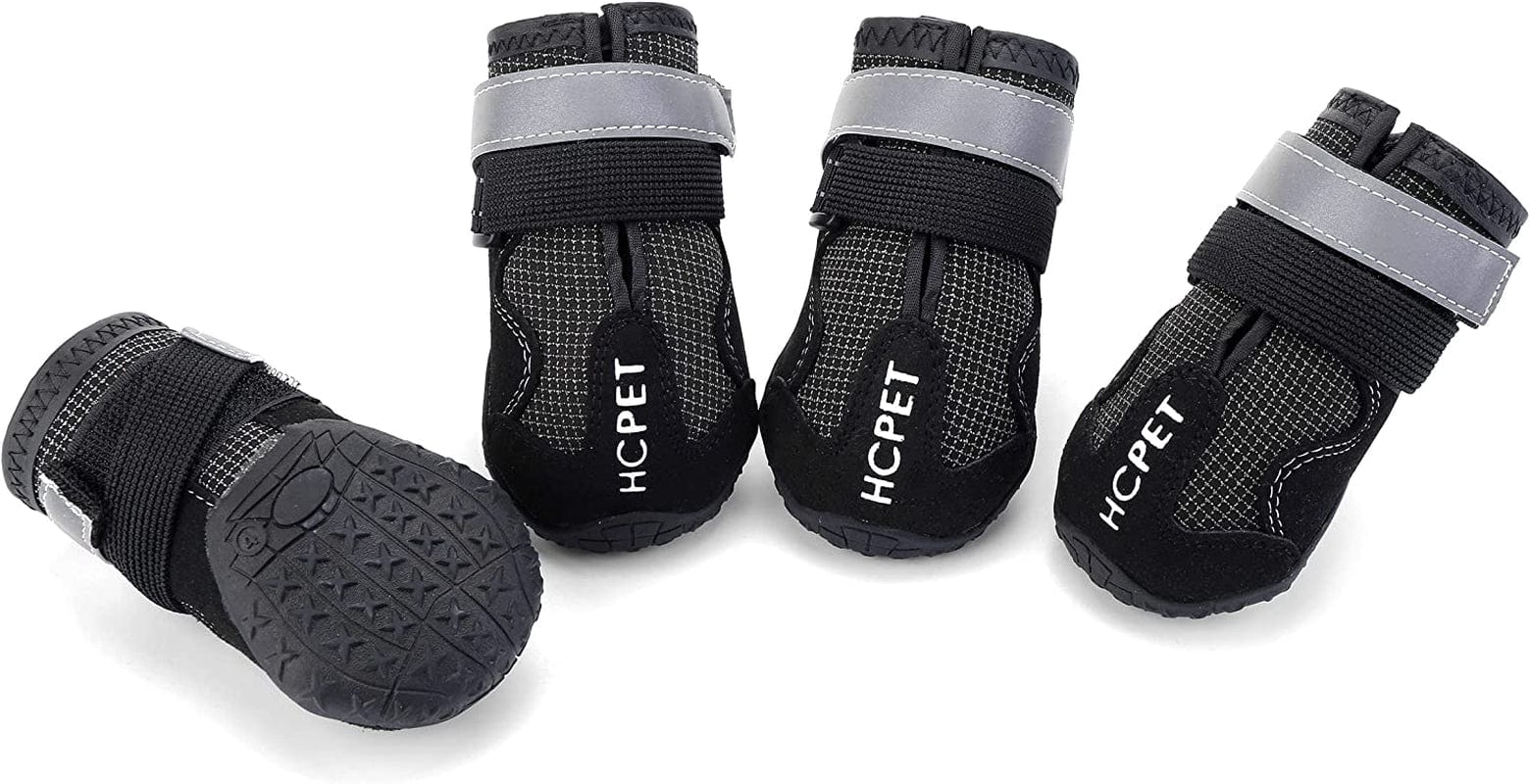 Filhome Dog Rain Boots Shoes Waterproof Dog Hiking Snow Boots Best Winter Dog Boots with Reflective & Adjustable Straps Rugged Anti-Slip Sole for Small Medium Large Dog Pet Puppy Outdoor Use Animals & Pet Supplies > Pet Supplies > Dog Supplies > Dog Apparel Timwaygo   