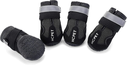 Filhome Dog Rain Boots Shoes Waterproof Dog Hiking Snow Boots Best Winter Dog Boots with Reflective & Adjustable Straps Rugged Anti-Slip Sole for Small Medium Large Dog Pet Puppy Outdoor Use Animals & Pet Supplies > Pet Supplies > Dog Supplies > Dog Apparel Timwaygo   