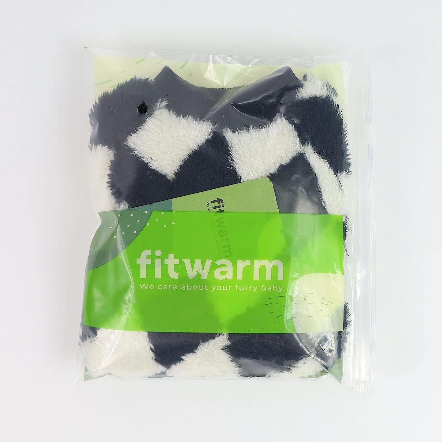 Fitwarm Argyle Thermal Dog Pajamas Fuzzy Velvet Doggie Coat Puppy Winter Onesies Doggy Soft PJS Pet Cold Weather Clothes Cat Apparel White Medium Animals & Pet Supplies > Pet Supplies > Dog Supplies > Dog Apparel Fitwarm   