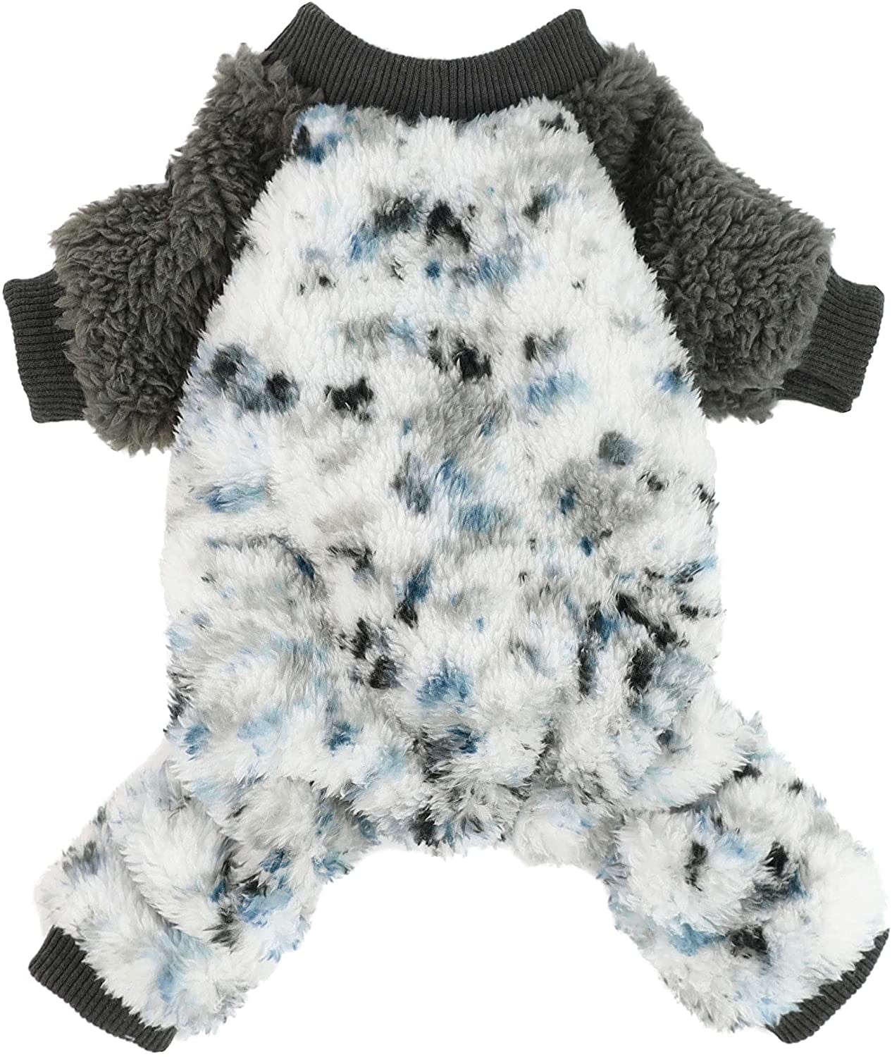 Fitwarm Argyle Thermal Dog Pajamas Fuzzy Velvet Doggie Coat Puppy Winter Onesies Doggy Soft PJS Pet Cold Weather Clothes Cat Apparel White Medium Animals & Pet Supplies > Pet Supplies > Dog Supplies > Dog Apparel Fitwarm Blue Medium 